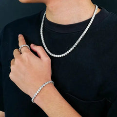 5mm GRA/VVS Moissanite Tennis - product view 2
