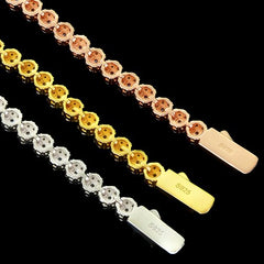 5mm Moissanite Flower Tennis - product view 5