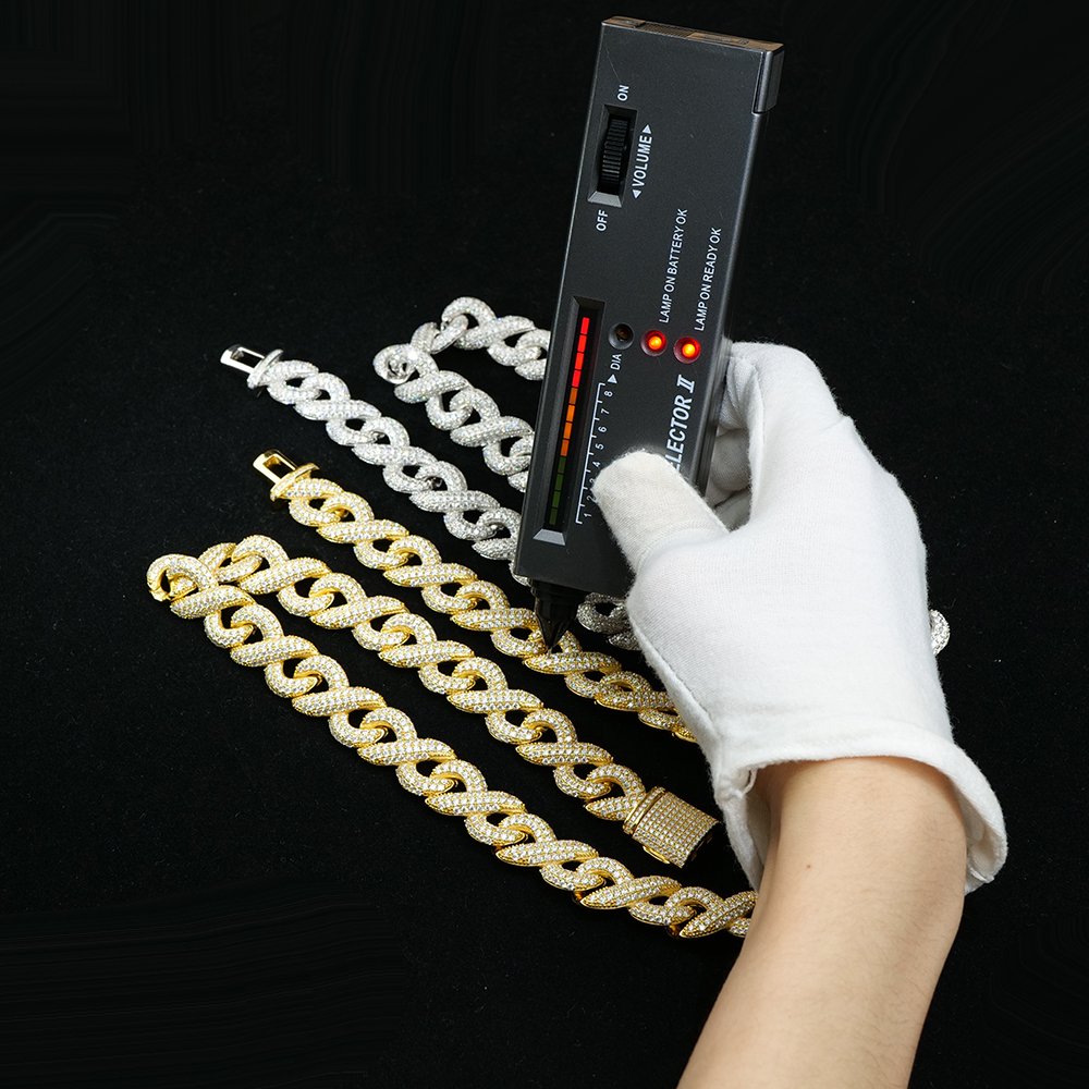 15mm Iced-Out Infinity Cuban Link - product view 3