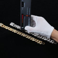 15mm Iced-Out Double-Bar Mariner - product view 6
