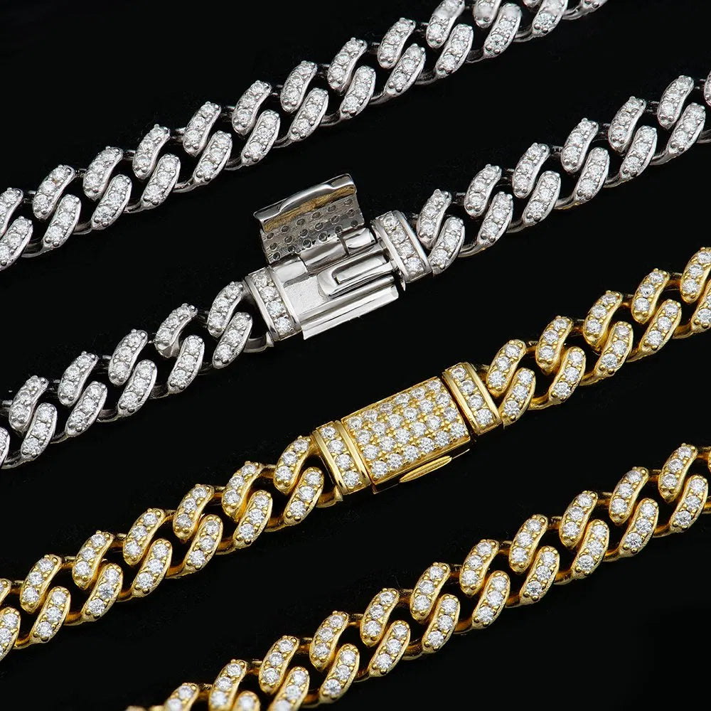 6mm Slim-Style Miami Cuban-Link Moissanite - product view 1