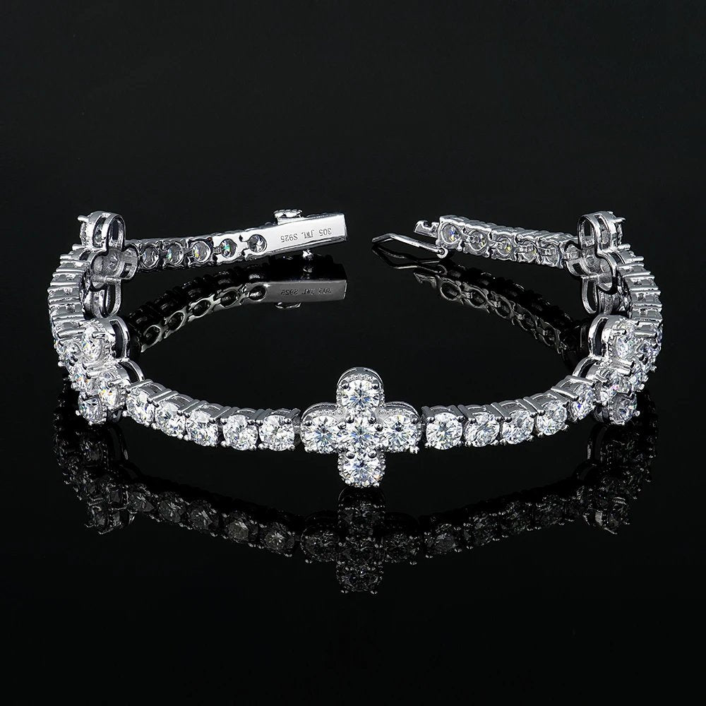 Floral Moissanite Tennis - product view 1