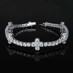 Floral Moissanite Tennis - product view 1