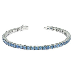 3–6mm Royal-Blue GRA VVS Moissanite Tennis - product view 1