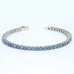 3–6mm Royal-Blue GRA VVS Moissanite Tennis - product view 4