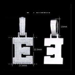 Pavé Moissanite Initial Pendant - product view 5