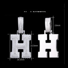 Pavé Moissanite Initial Pendant - product view 8