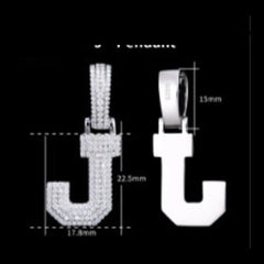 Pavé Moissanite Initial Pendant - product view 10