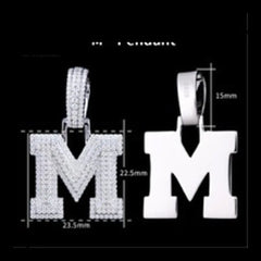 Pavé Moissanite Initial Pendant - product view 13