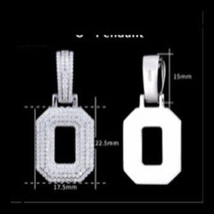Pavé Moissanite Initial Pendant - product view 15