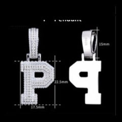 Pavé Moissanite Initial Pendant - product view 16