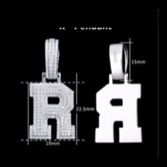 Pavé Moissanite Initial Pendant - product view 18