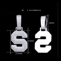Pavé Moissanite Initial Pendant - product view 19