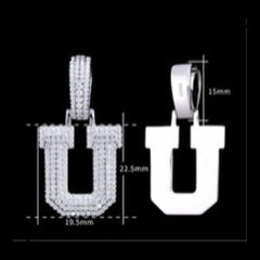 Pavé Moissanite Initial Pendant - product view 21