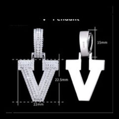 Pavé Moissanite Initial Pendant - product view 22