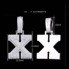 Pavé Moissanite Initial Pendant - product view 24