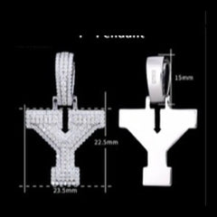 Pavé Moissanite Initial Pendant - product view 25