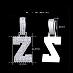 Pavé Moissanite Initial Pendant - product view 26